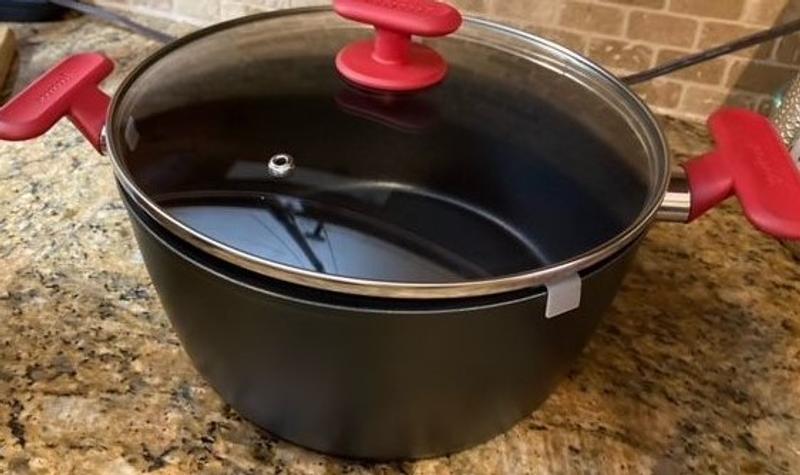 GoodCook ProEase Nonstick Dutch Oven with Lid, 4 Quart, Black - GoodCook