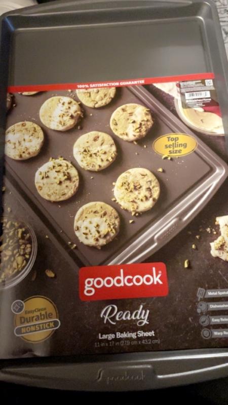 GoodCook Everyday 3-Piece Nonstick Steel Toaster Oven Set with Sheet Pan, Cake  Pan, and Crisper Sheet, Gray - GoodCook