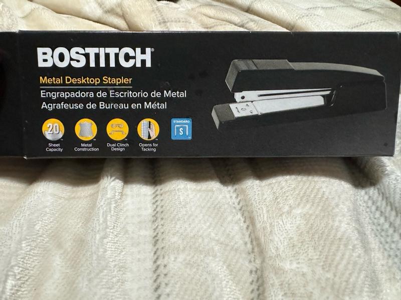 Bostitch B440 Executive Full Strip Stapler 20 Sheet Capacity Black in ...