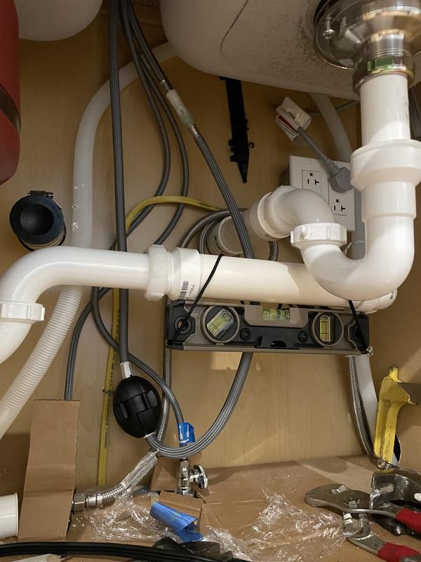 Bungee System deployed on a recent under sink plumbing project