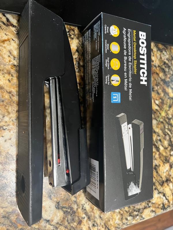 Bostitch B440 Executive Full Strip Stapler 20 Sheet Capacity Black in ...