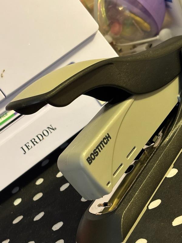 Bostitch InPower Spring-Powered Antimicrobial Desktop Stapler in Green ...