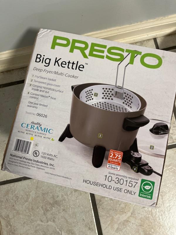 Presto big kettle deep fryer best sale 8 quart