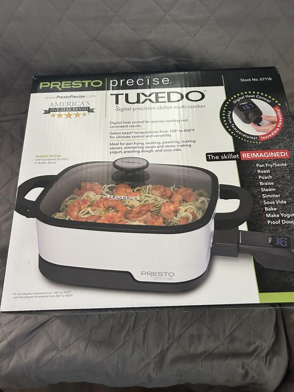 Presto Precise® 12-inch Tuxedo™ digital precision skillet multi