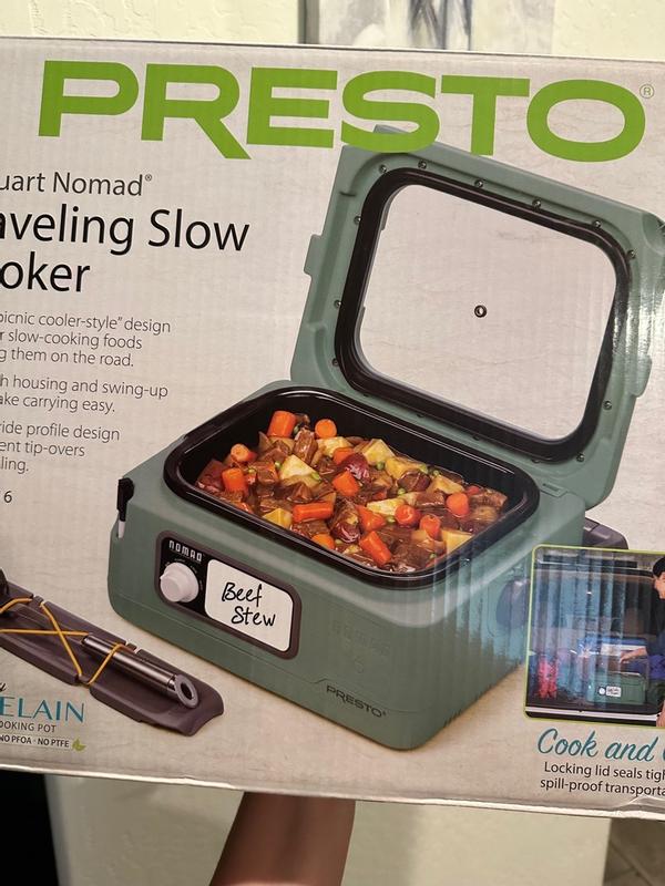 The Presto Nomad Slow Cooker - The Amazing Slow Cooker That's Perfect for  Tailgating or Pot Lucks 