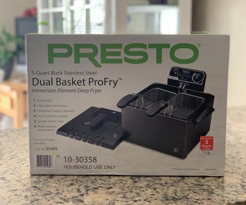 Presto ProFry 12-Cup Dual-Basket Deep Fryer