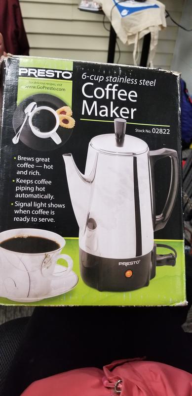 6-Cup Stainless Steel Coffee Maker