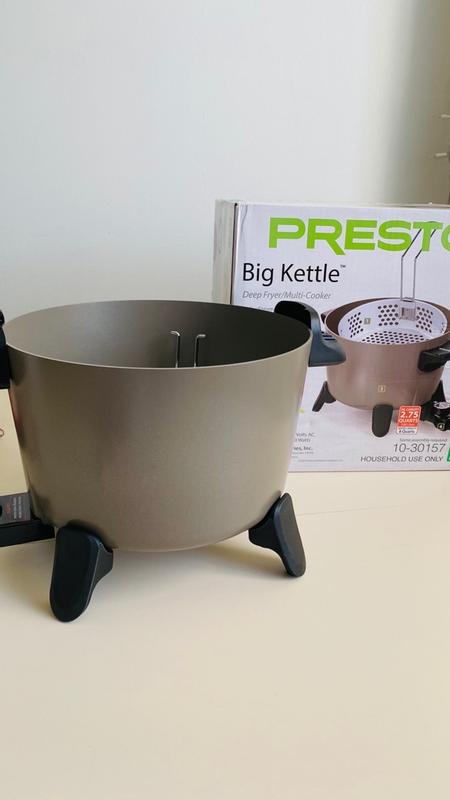 Presto 06026 New Big Kettle Ceramic Deep Fryer & Multi-Cooker - 1 Each