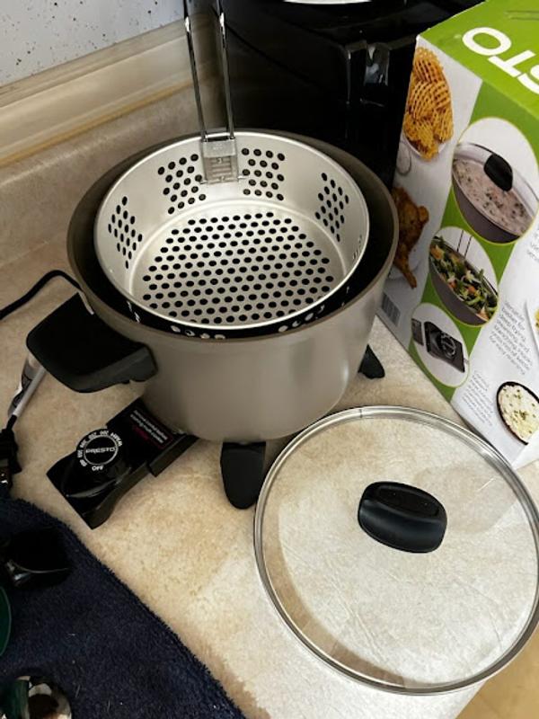 Presto Kitchen Kettle Ceramic Deep Fryer/Multi-Cooker, 06021 New - Yahoo  Shopping