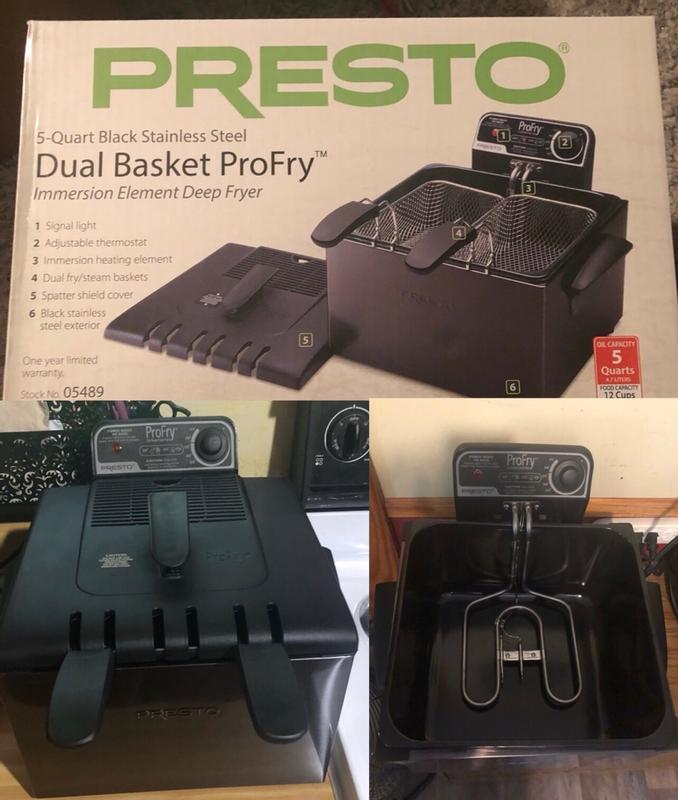 Presto ProFry 12-Cup Dual-Basket Deep Fryer