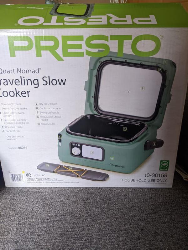 Nomad® 6-Quart Traveling Slow Cooker - Slow Cookers - Presto®