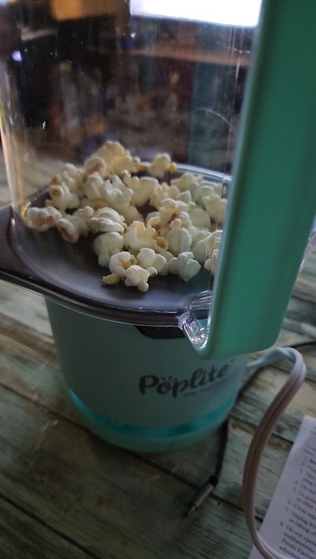 Presto 04811 PopLite My Munch Hot Air Popcorn Popper - Personal Sized,  Built-In Serving Bowl, Compact Design, 8 Cups, Blue