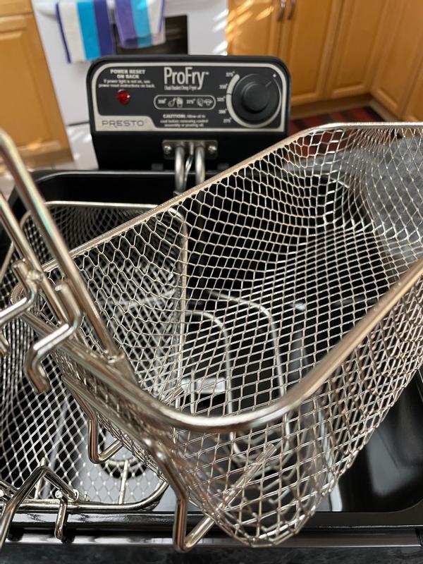 Presto 09992 Genuine OEM Jumbo ProFry Basket For Dual Basket ProFry Deep Fryers