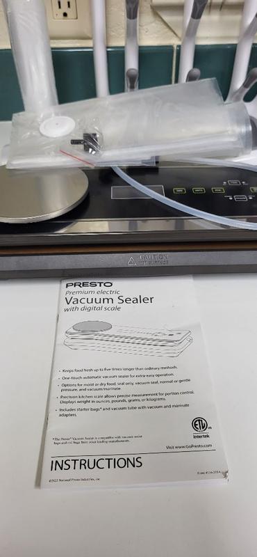 Presto FreshDaddy Premium Electric Vacuum Sealer with Digital Scale