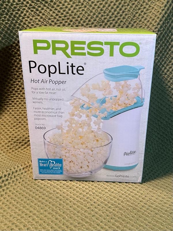 PopLite hot air popper Popcorn Poppers Presto