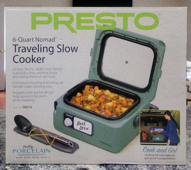 The Presto Nomad Slow Cooker - The Amazing Slow Cooker That's Perfect for  Tailgating or Pot Lucks 