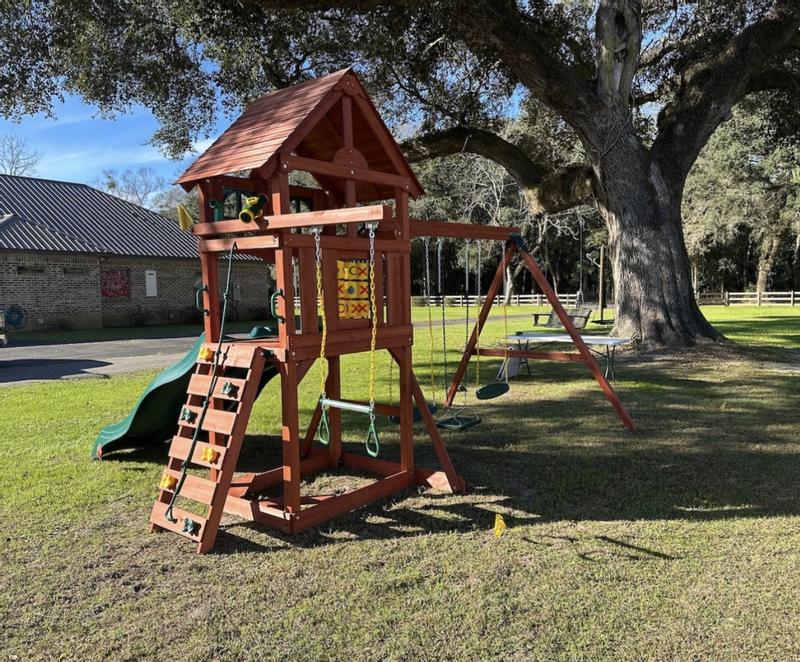Adventure Wave Wooden Swing Set with Dual Slides | Gorilla Playsets