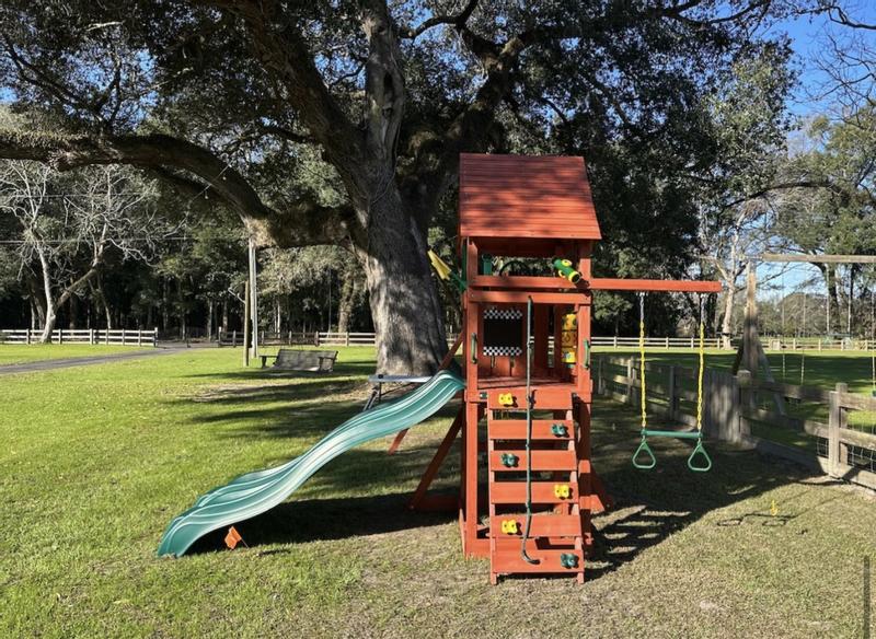 Adventure Wave Wooden Swing Set with Dual Slides | Gorilla Playsets