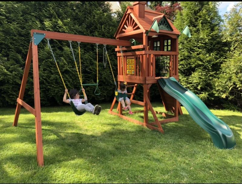 Gorilla Playsets Treetop Racer Residential Wood Playset ( Installation ...