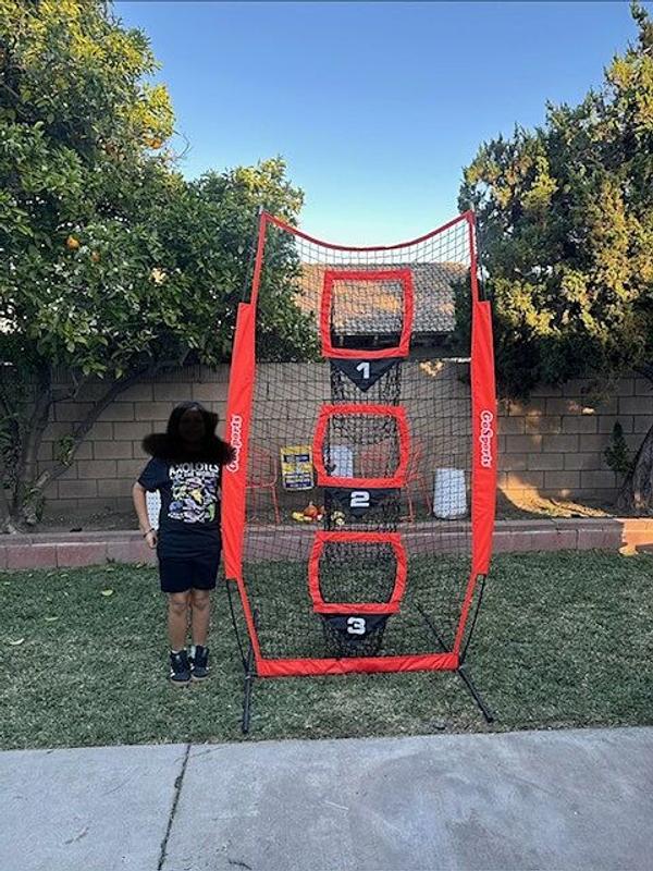 GoSports Football Training Net - 8ft x 4ft QB Throwing Net with Target ...