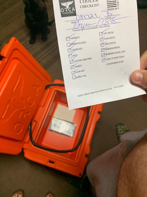 Photo submitted with review of product