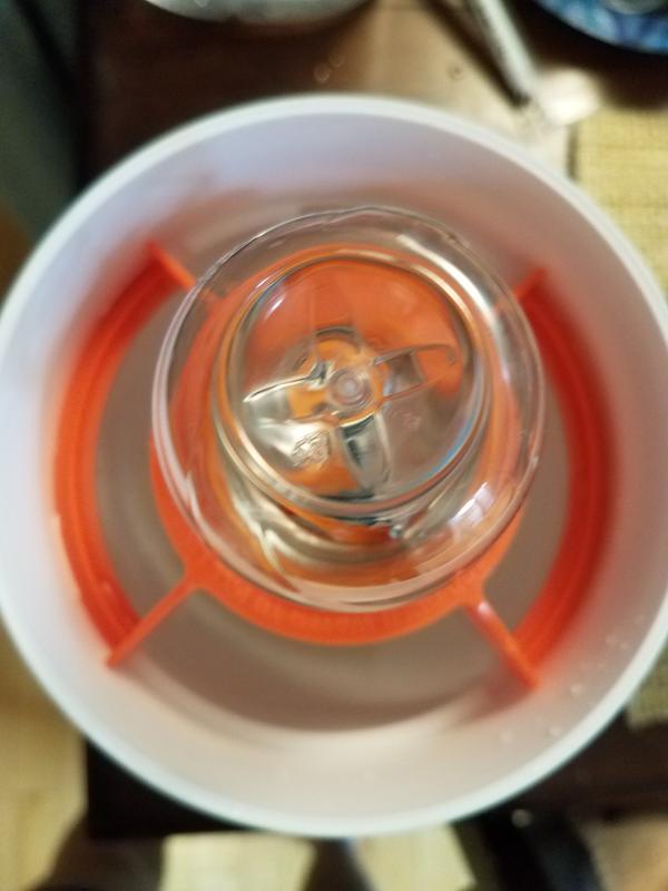 Empty pod just push it down, cap side facing down, it pops open.