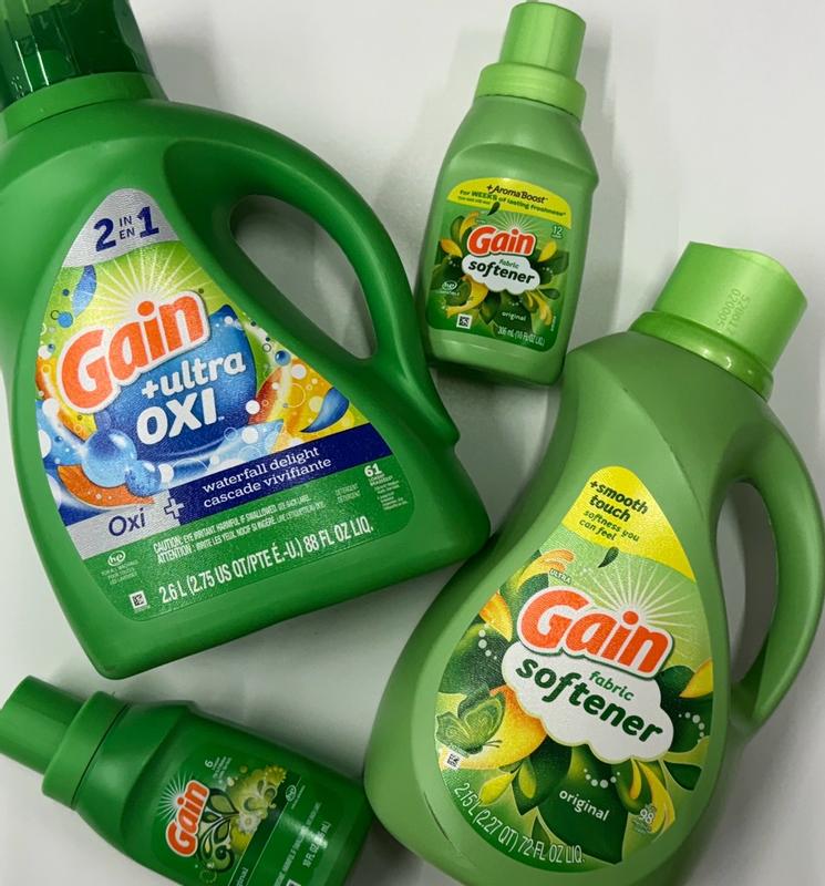 Buy Gain Ultra Oxi Liquid Laundry Detergent, Waterfall Delight
