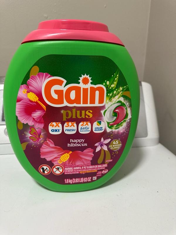 Buy Gain Plus Flings Liquid Washing Detergent pacs, Gain's Best
