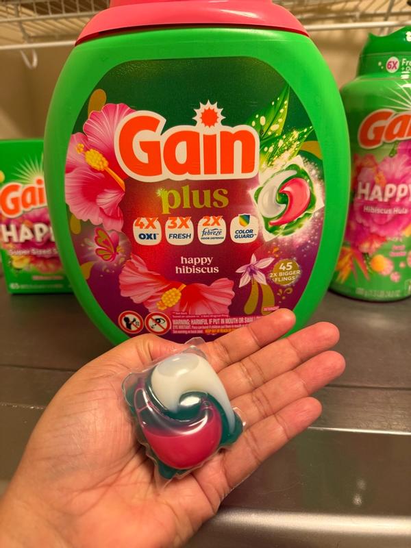 Buy Gain Plus Flings Liquid Washing Detergent pacs, Gain's Best
