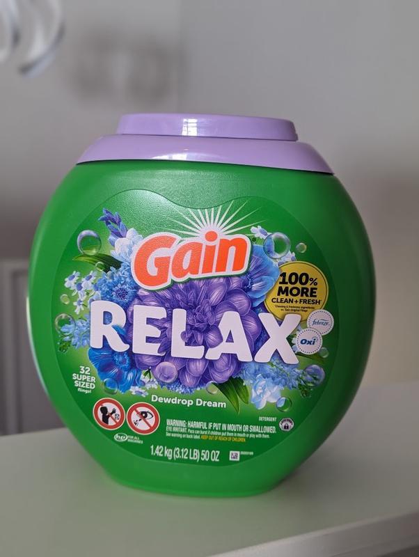 Buy Gain Super Sized Flings Laundry Detergent Pacs, Dewdrop Dream Scent, 18  ct from Dollar General - Instore