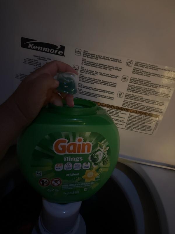 Buy Gain Flings Laundry Detergent Pacs, Original Scent, 14 ct from