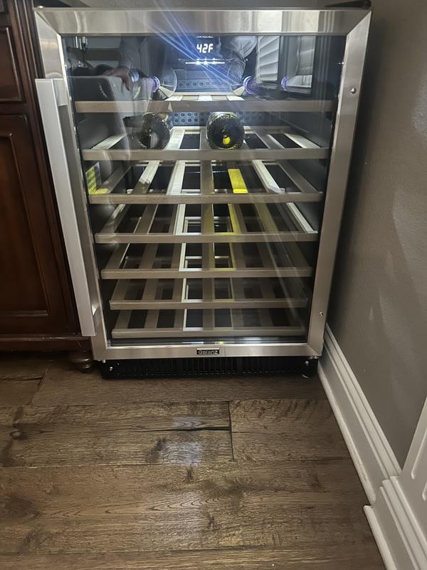 Galanz Built-In Wine Cooler, 47 Bottle - Stainless Steel