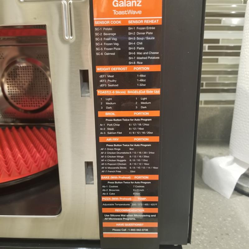 Quick guide on inside panel