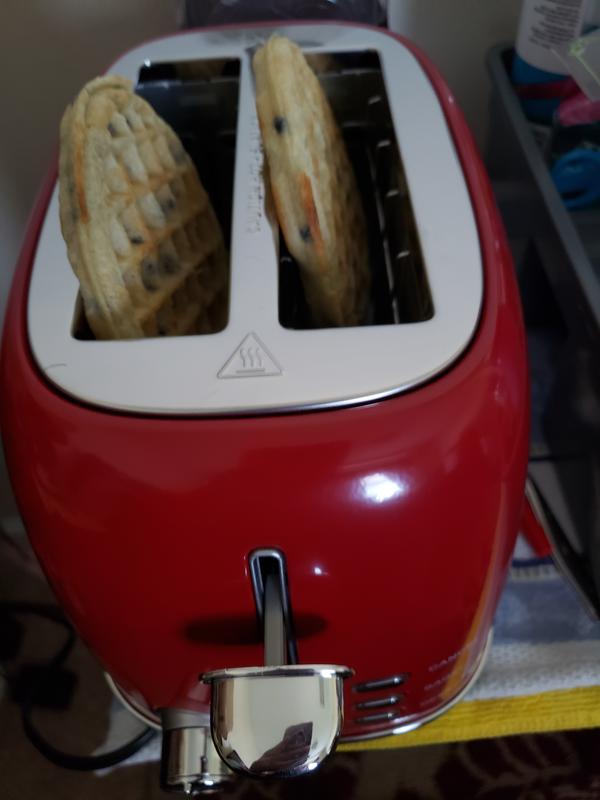 GLTO2RDRM083 by Galanz - Galanz Retro 2-Slice Toaster in Hot Rod Red