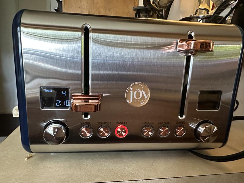 JOY Kitchen Stainless Steel 4-Slice Toaster (1800-Watt) at Lowes.com