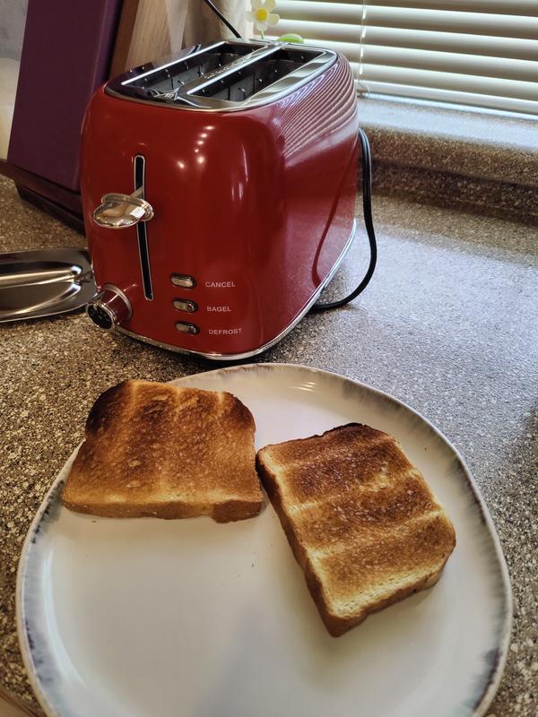 Galanz Retro 2-Slice Toaster, 1.5 Extra Wide Slots for Bagels & Thick  Bread, Defrost and 6 Browning Levels, Includes a Dust Lid & Removable Crumb