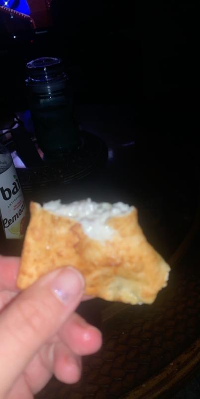 Crab Rangoon made using the air fryer portion