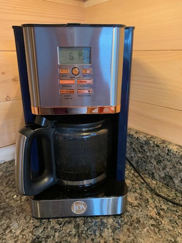 JOY Kitchen 12-Cup Navy Blue Residential Drip Coffee Maker in the Coffee  Makers department at