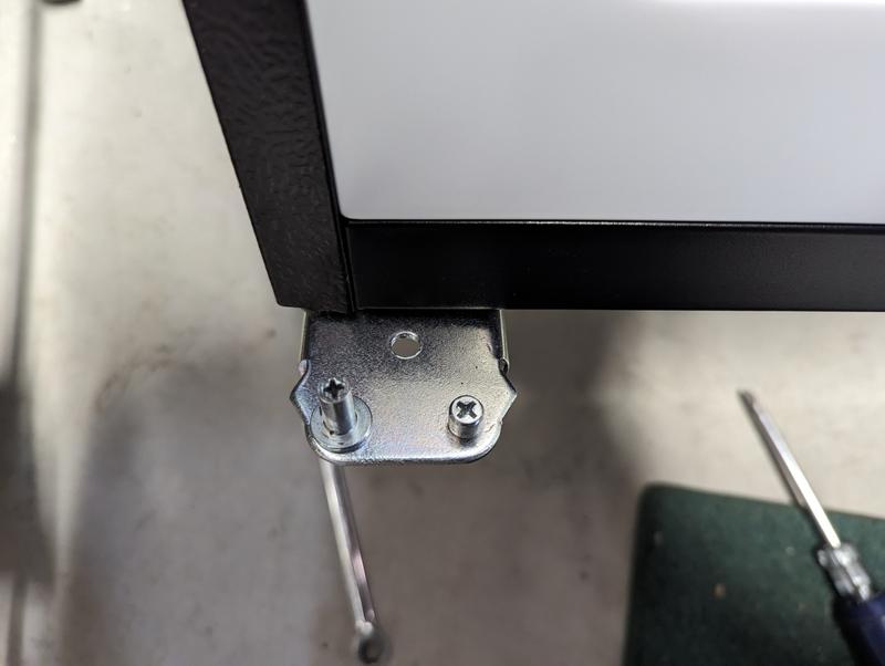 Bracket should be flush with the outer side.