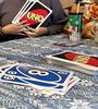 Giant fun playing Uno