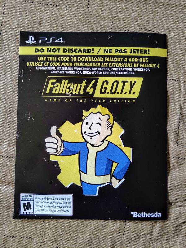 Fallout 4 Game Of The Year Edition Playstation 4 Gamestop