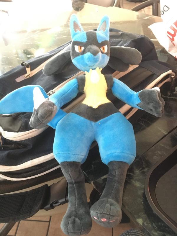 large lucario plush