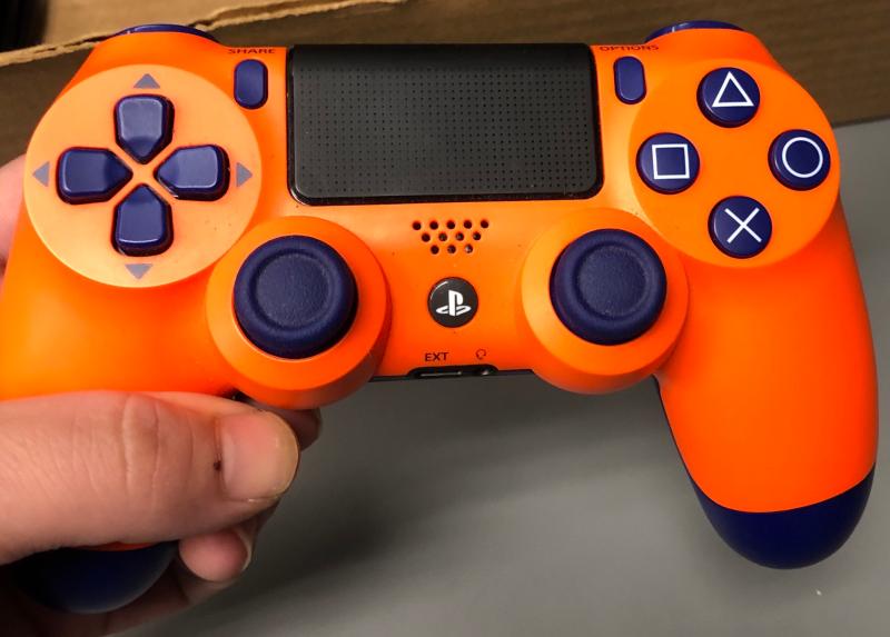 orange sunset ps4 controller