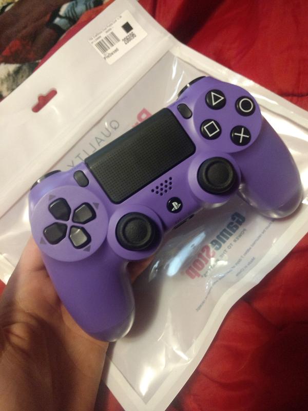 ps4 controller electric purple