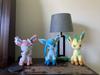 Sylveon, Glaceon, and Leafeon on nightstand
