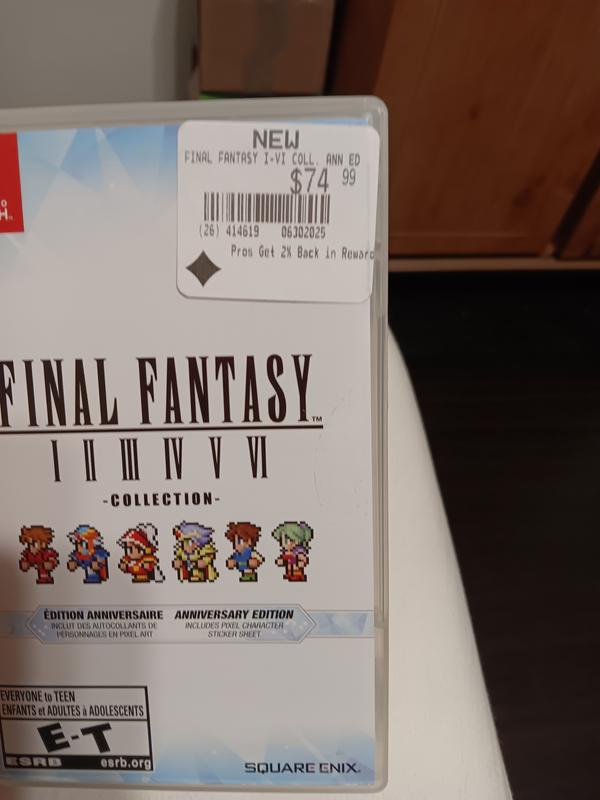 FINAL FANTASY I-VI COLLECTION ANNIVERSARY EDITION- Nintendo Switch