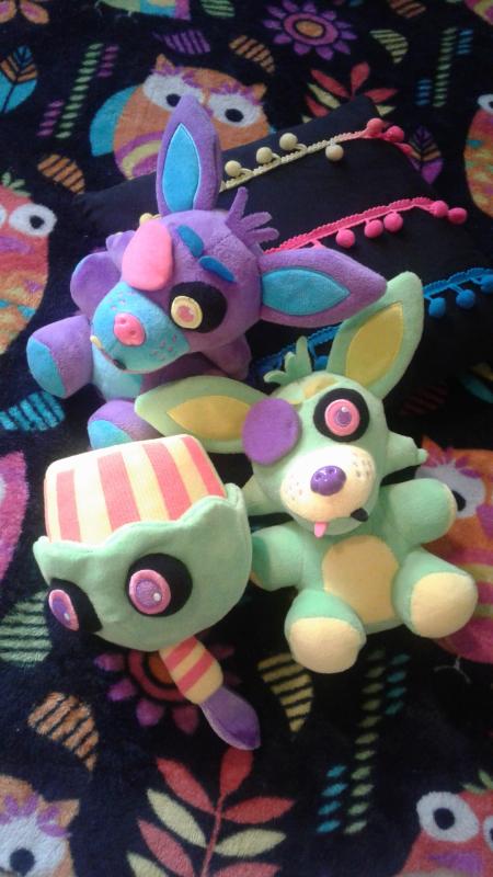 blacklight cupcake plush