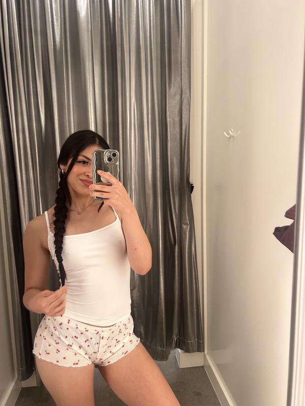 Tiny Pointelle Lettuce Edge Shorts