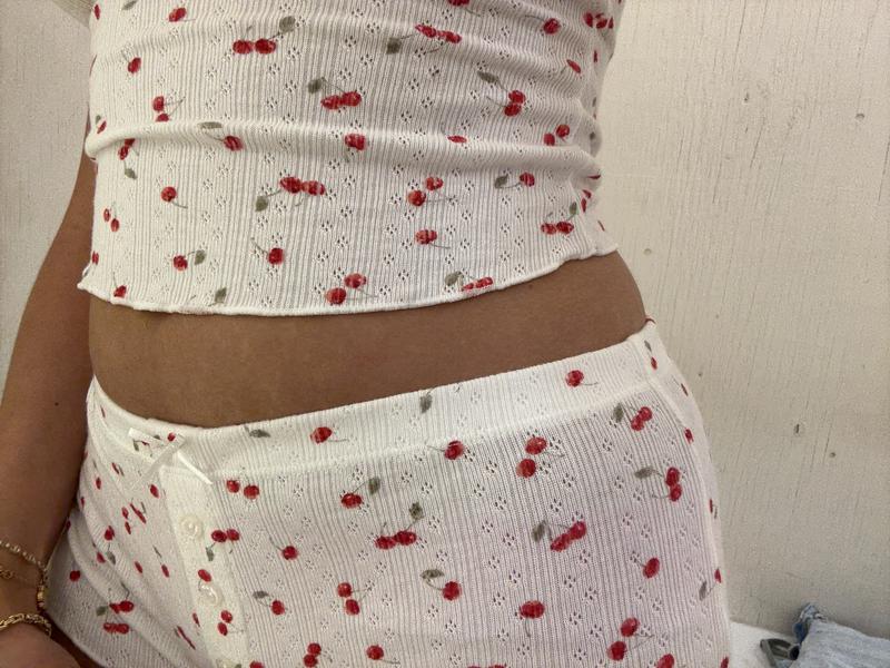 Tiny Pointelle Lettuce Edge Shorts