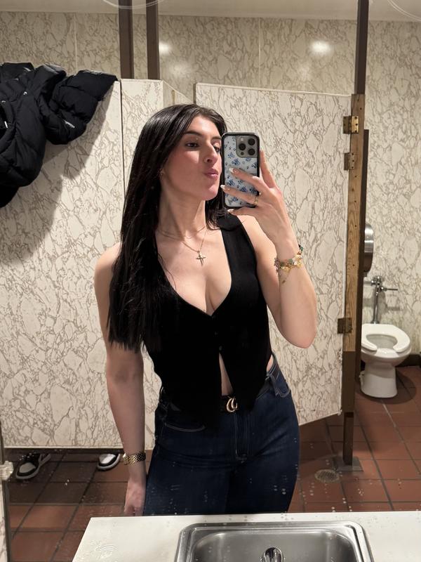 Bare V Neck Vest
